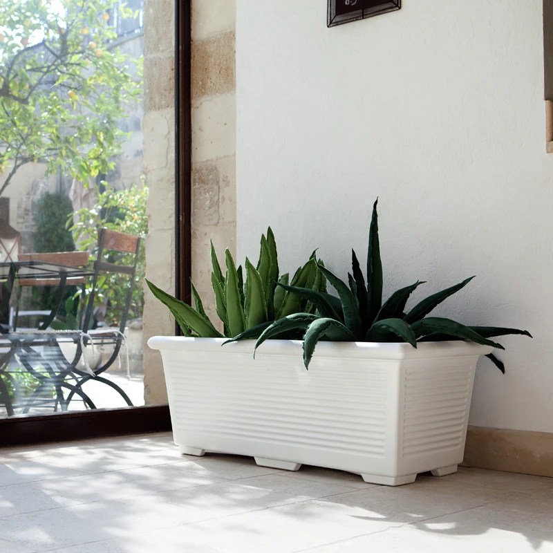 Premium high quality Italian Plastic Vase Classic style for Garden Villas Restaurant Hotel size 1 meter