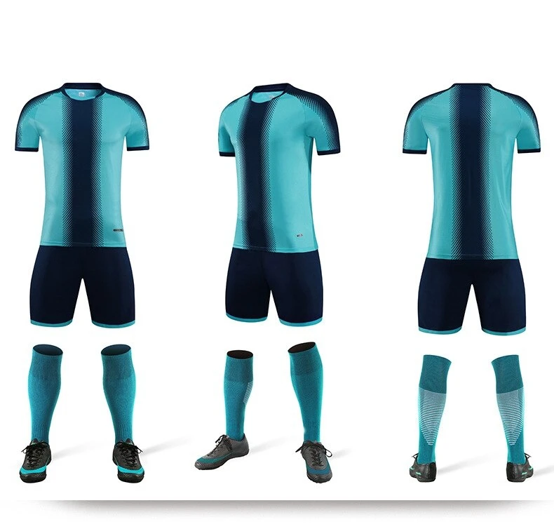 Wholesale Custom Sublimation Soccer Uniform Breathable High Quality Training Soccer Wear Men Football Jerseys With Pockets