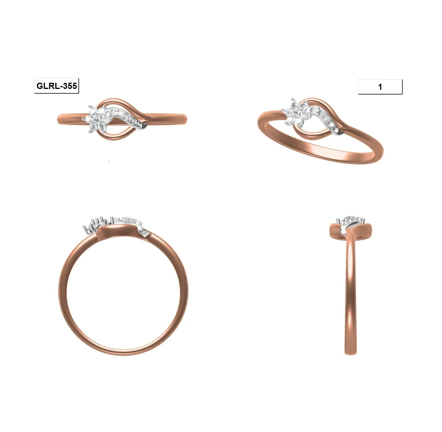 
Forever Love VVS Clarity Diamonds 18K Gold Titanium Ring From Popular Jewelry Wholesale Market(India,Dubai,Usa,Brazil,China) 