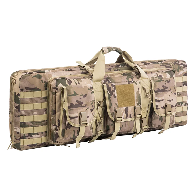 Heavy Duty 600D Double Rifle Gun Bag Bolsa De Pistola De Rifles 38/42in Dual Tactical Rifle Sniper Hand Carrying Case Gun Bag