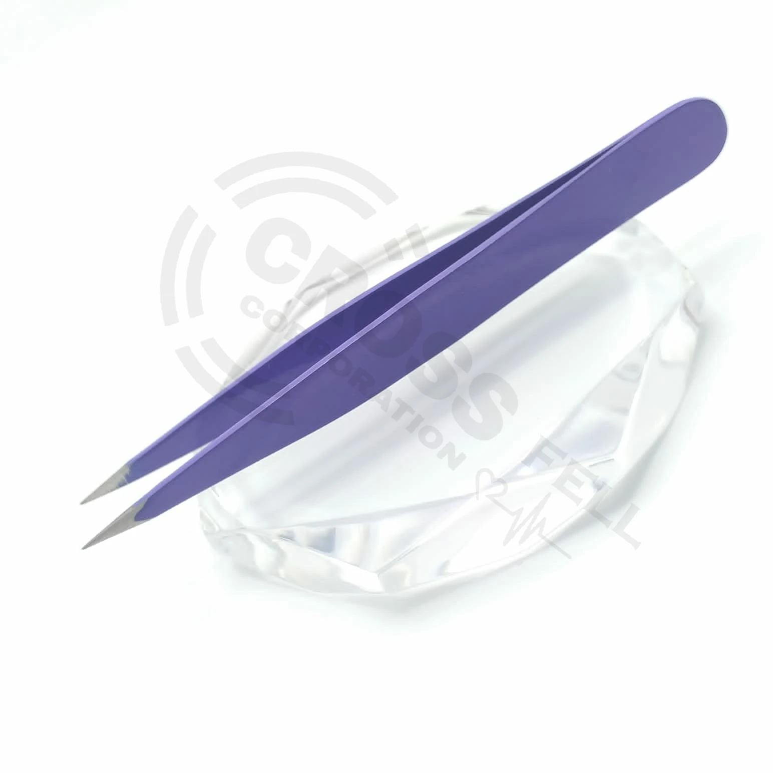 New Pointed Eyebrow Tweezers with Powder Coating Hair Removal Eyebrow Tweezers Clip Applicators