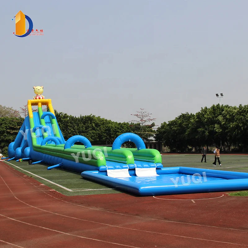 Newest Design Inflatable Water Slide Clearance Carton Design Big Water Slide ,Inflatable Adult  Water Slides With Swimming Pool