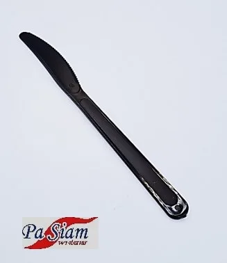 Черный Одноразовый полипропиленовый пластиковый набор столовых приборов столовые приборы для кухни столовой ресторанов нож NKPP13