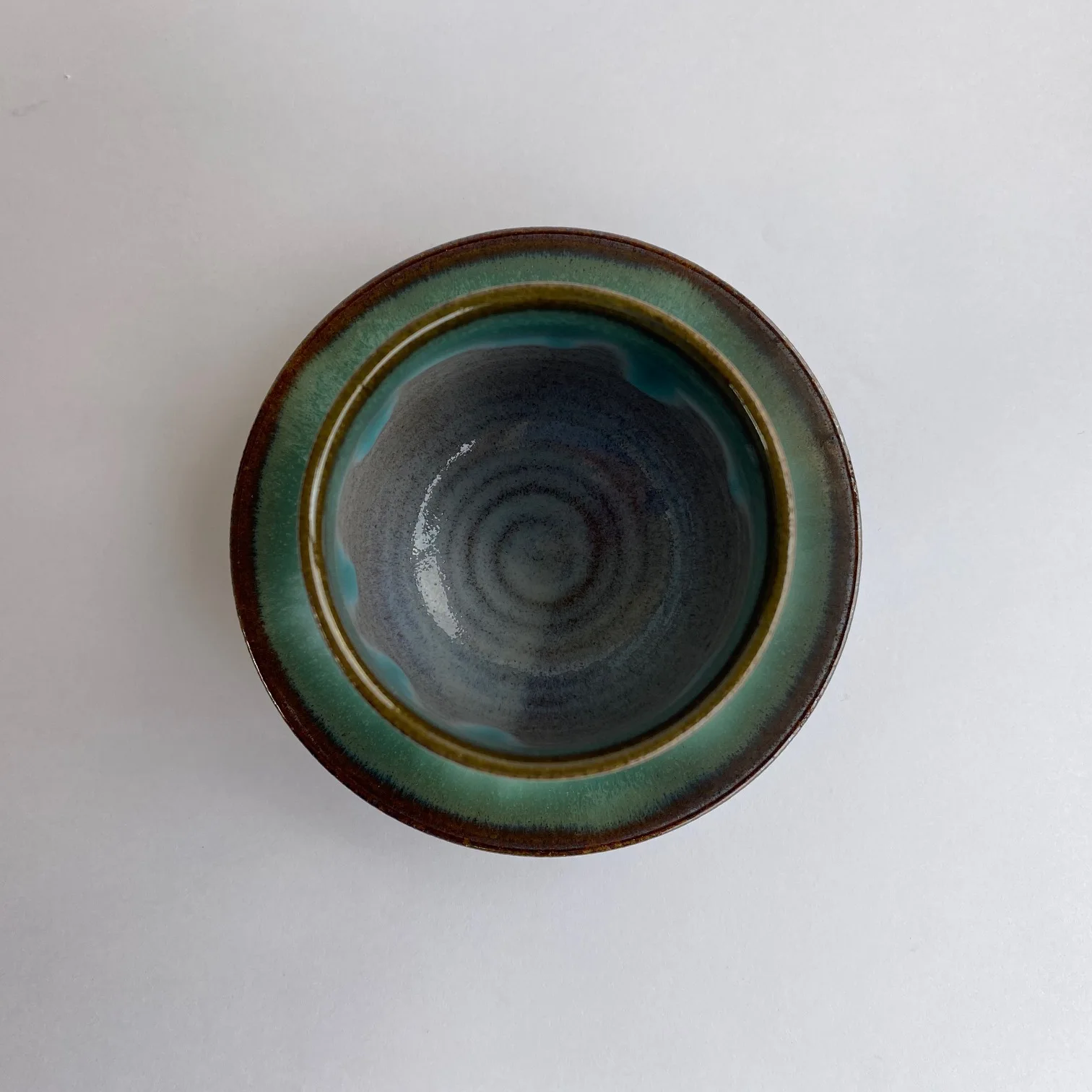 Hand made pottery Japanese green tea of teacup pottery cups & pottery plate