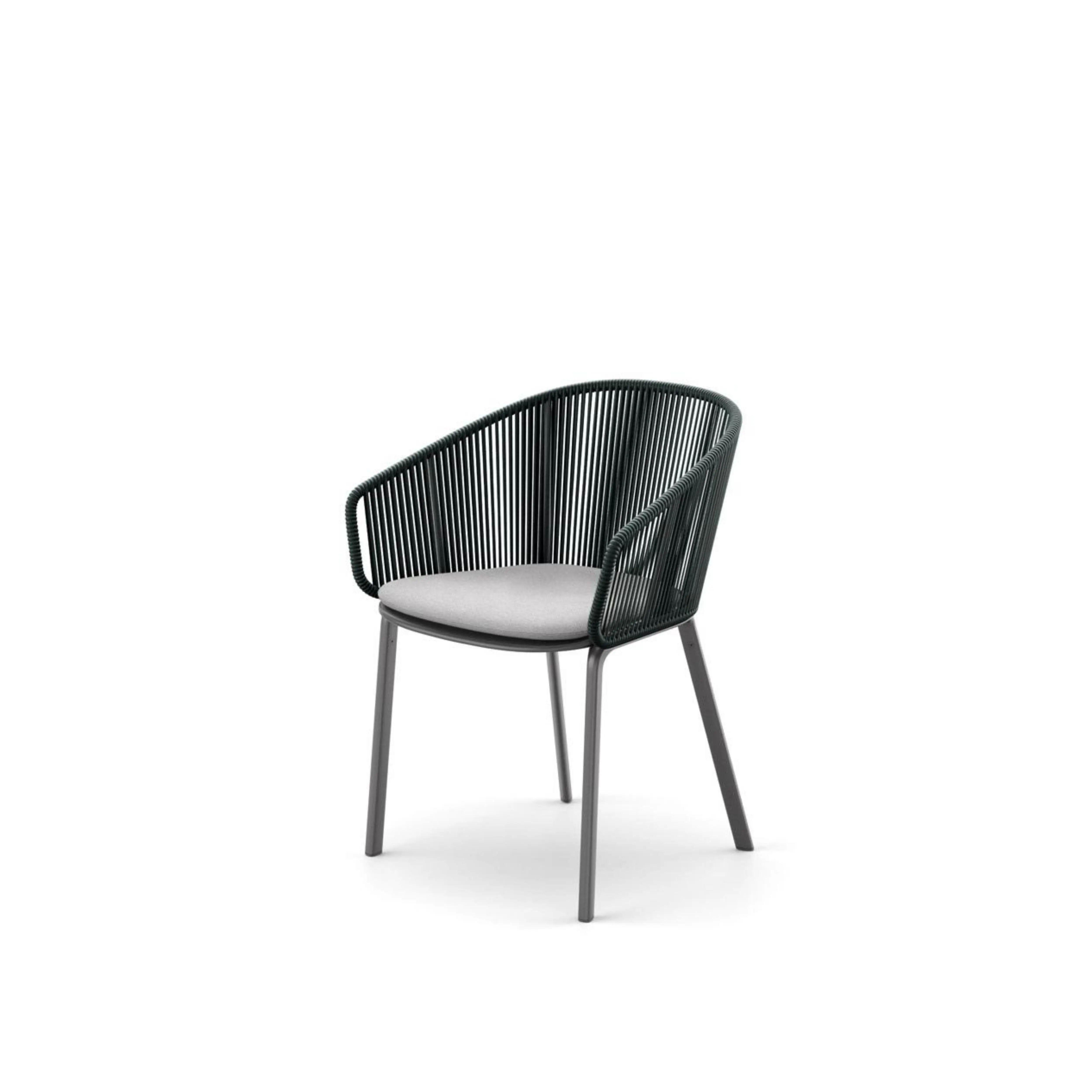 Arvabil Handmade Natural Rattan Saniya Dining Arm Chair With Rattan Lags