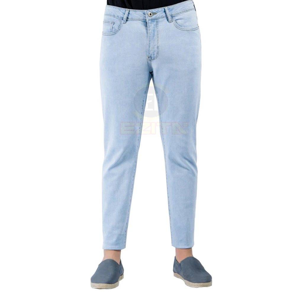 
 Повседневные джинсы для мужчин светло-голубые джинсы мужские Джинсы зауженные индивидуальный дизайн 98% хлопок и 2% полиэстер, хлопок/полиэстер 3D узор  