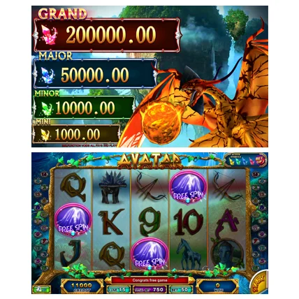 Avatar Dual screen Link slot game board Casino slot machine coin game board