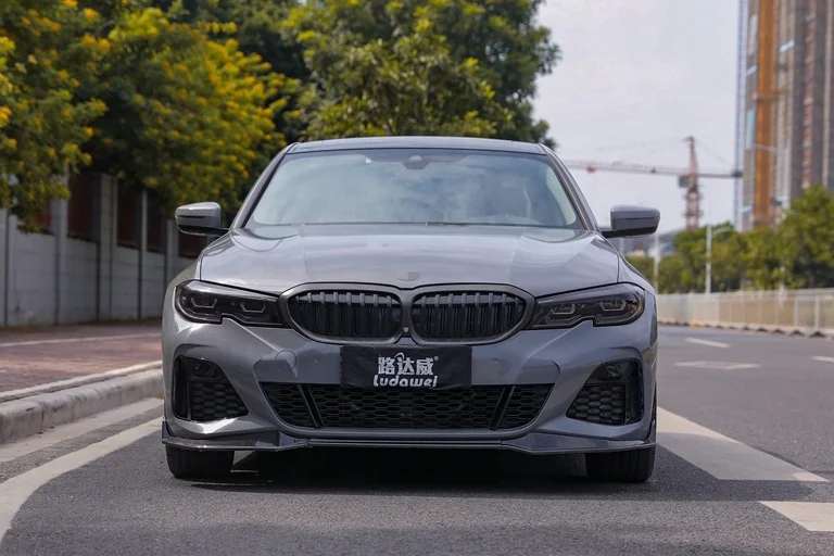 Внешние автозапчасти спойлер переднего бампера распределитель губ диффузор для G20 BMW 3 серии 2019 + углеродное волокно