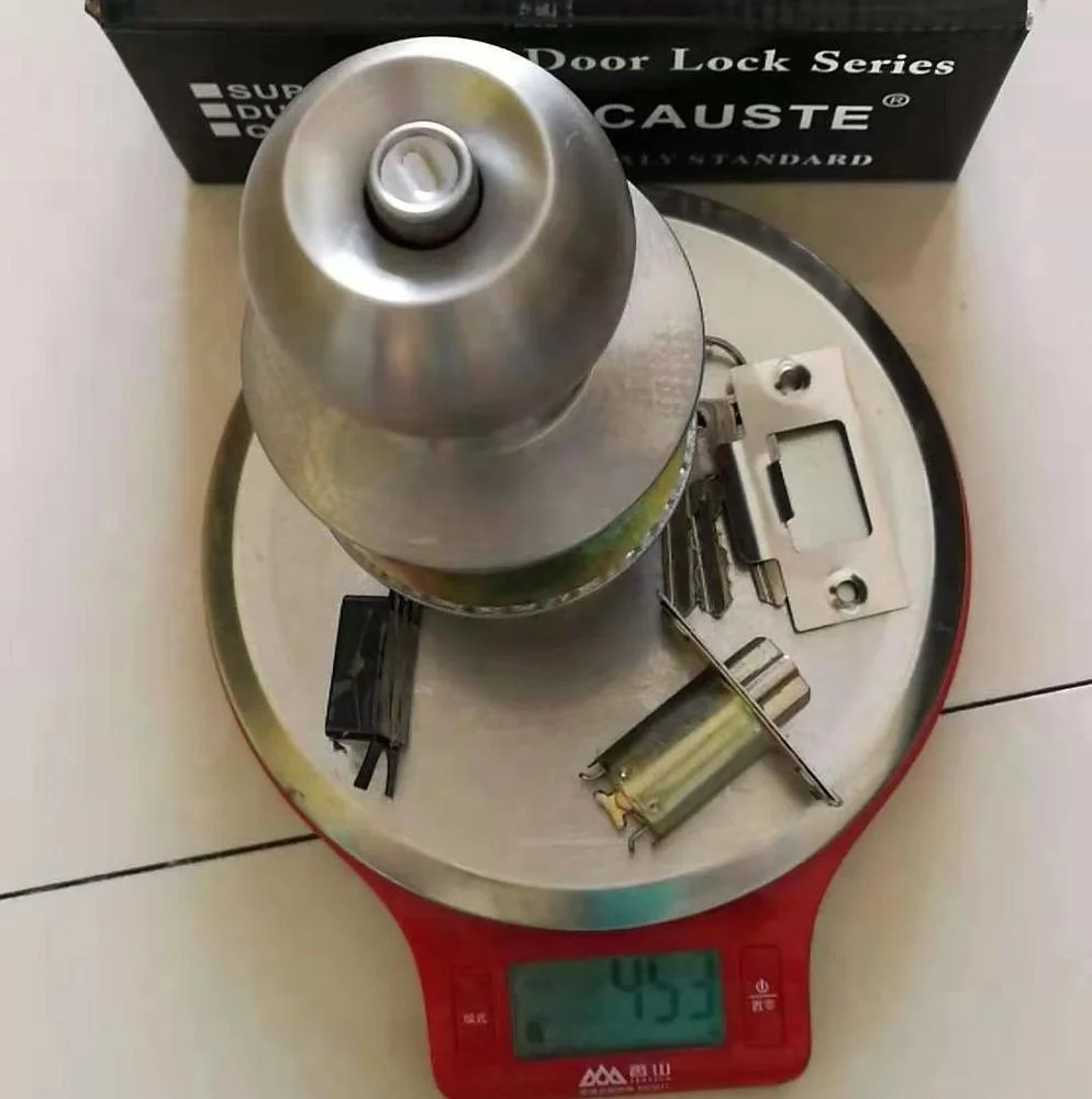 
Cylindrical Stainless Steel tubular Round Knob Lock 587 door lock 