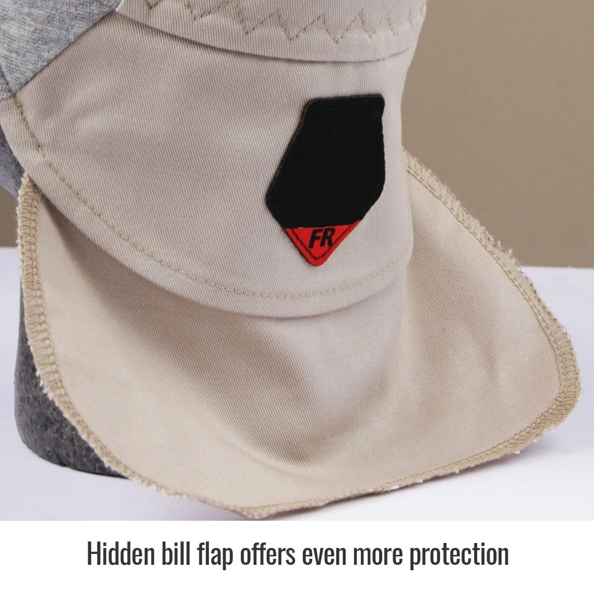 Custom FR Cotton Welding Cap with Hidden Bill Extension, FR Welder hats