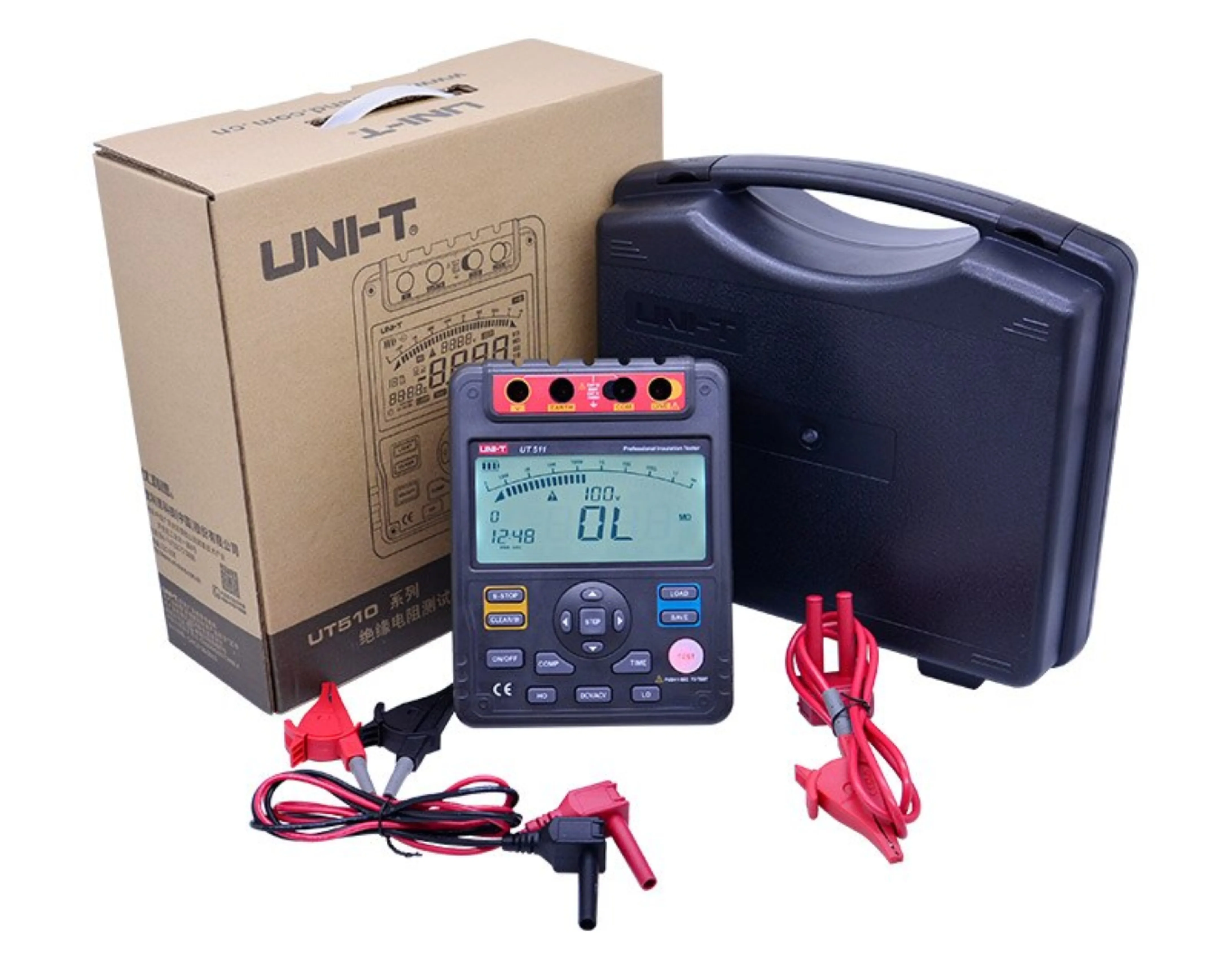 UNI-T UT511 тестер сопротивления изоляции вольтметр Авто Диапазон (серый)