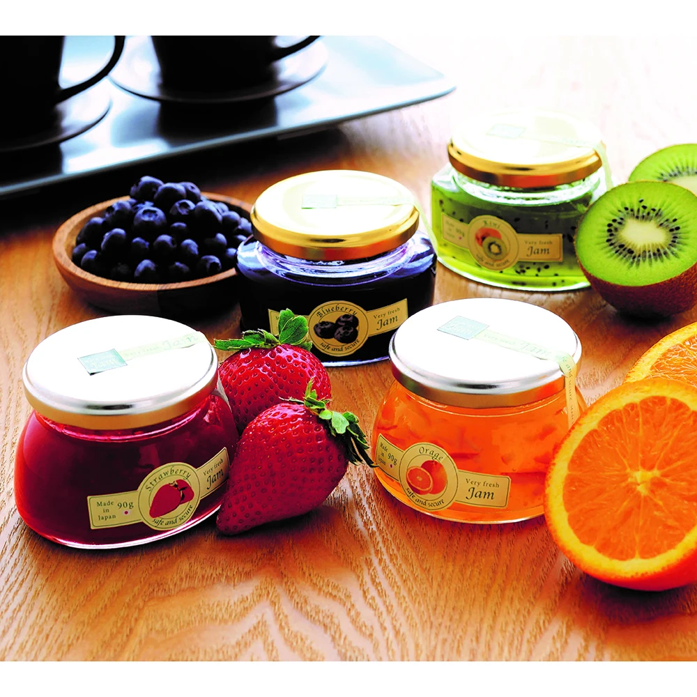 Wholesale cheap storage wide smouth 300ml glass small  jam jars