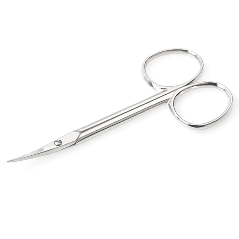 Ножницы для кутикулы черные с башней-нержавеющая сталь-изогнутое режущее лезвие