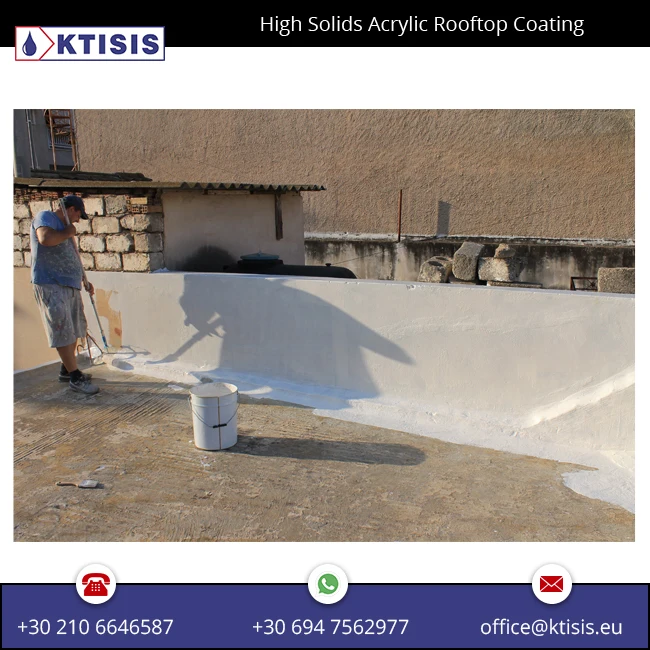 
Acrylic Waterproof Coating for Protecting Rooftops and Walls from Rain and Moisture Ingress 