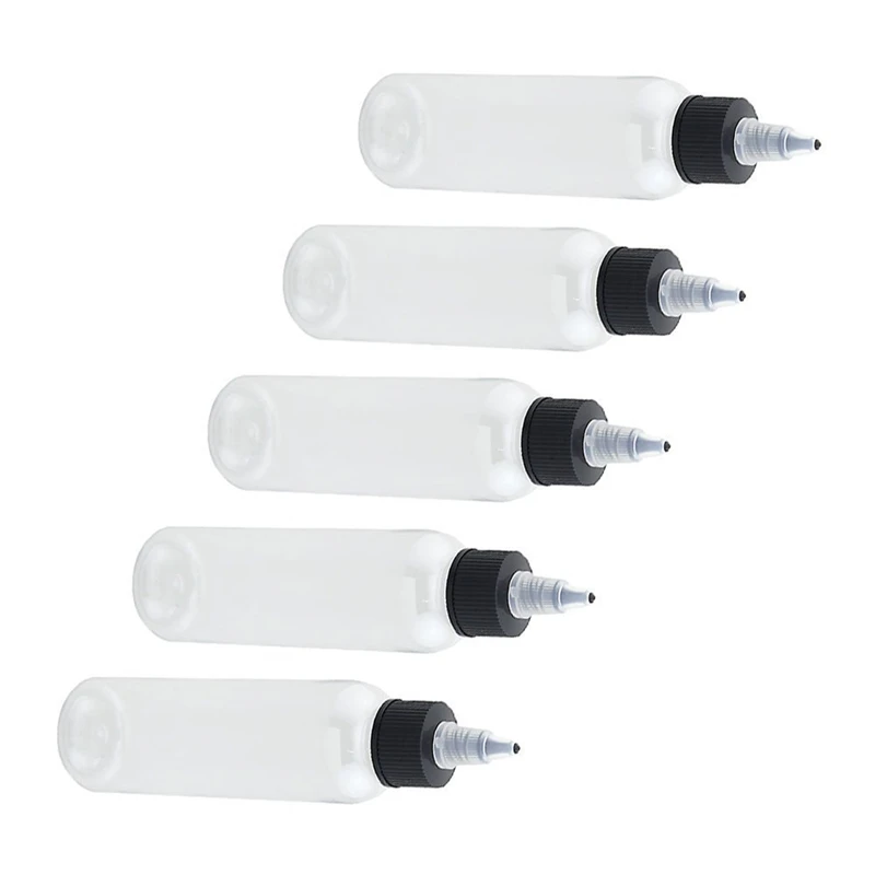 manufacture Glue sauce salad twist off eye dropper bottles plastic 30ml 60ml pointed tip bottle tattoo ink bottles