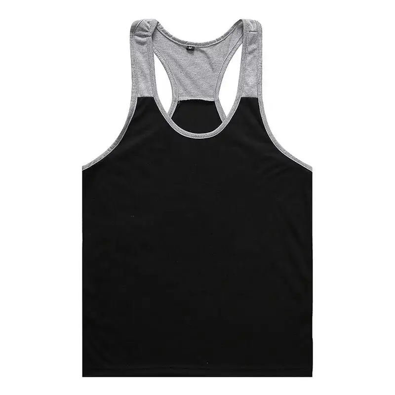 Wholesale Gym Fitness Bodybuilding Sleeveless T Shirt Custom Sports Workout Muscle Stringer Men Tank Tops