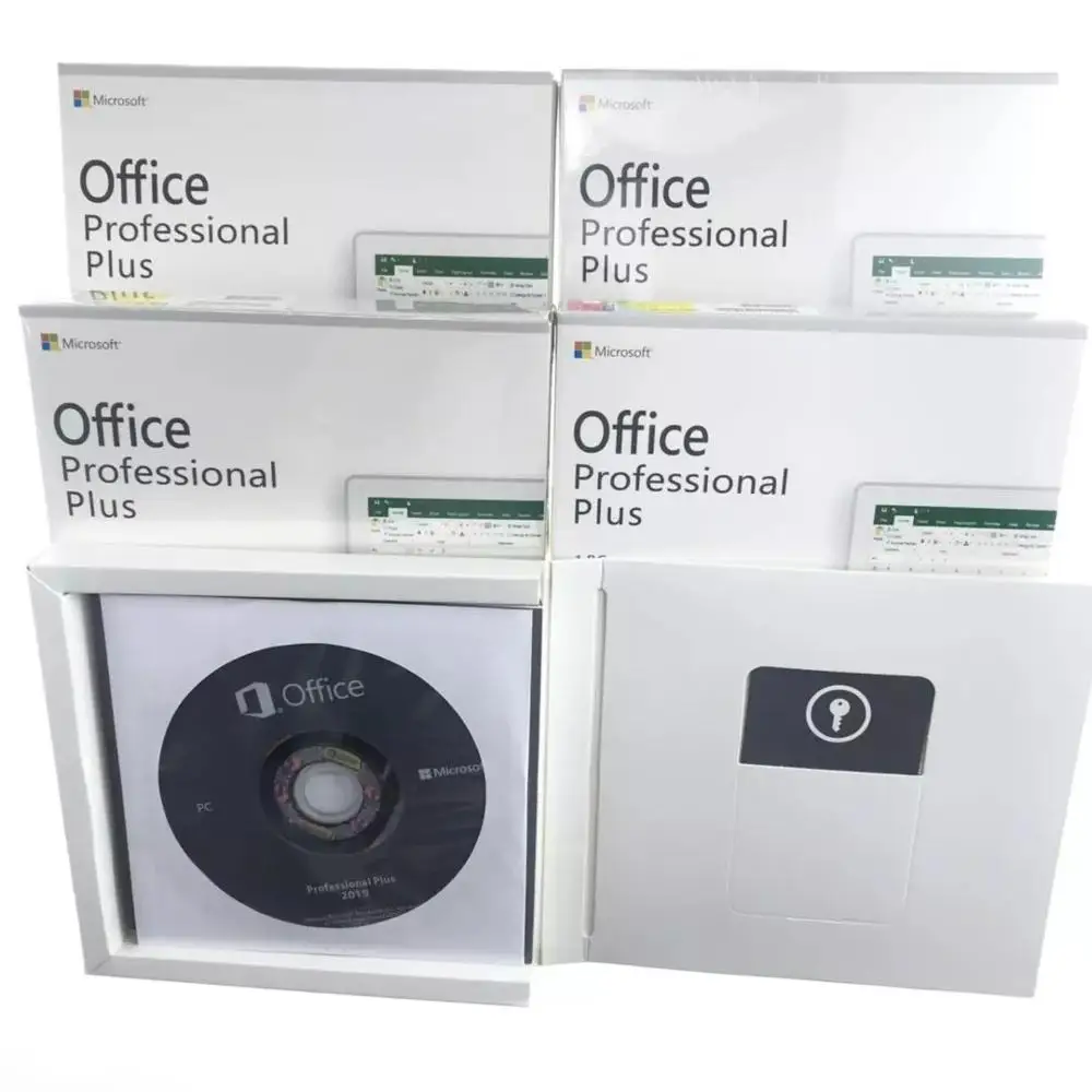 
Microsoft Office Professional Plus 2019 DVD Retail Box worldwide english version 100% online activation 