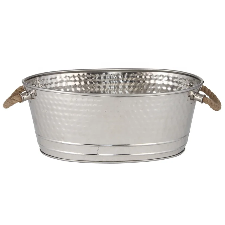 Oval Metal Champagne Bucket