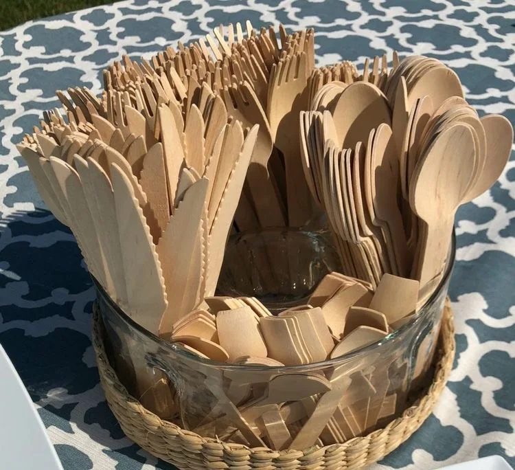 Wholesale OEM Custom Logo High Quality Cheap Price DISPOSABLE WOODEN CUTLERY UTENSILS Made In Viet Nam