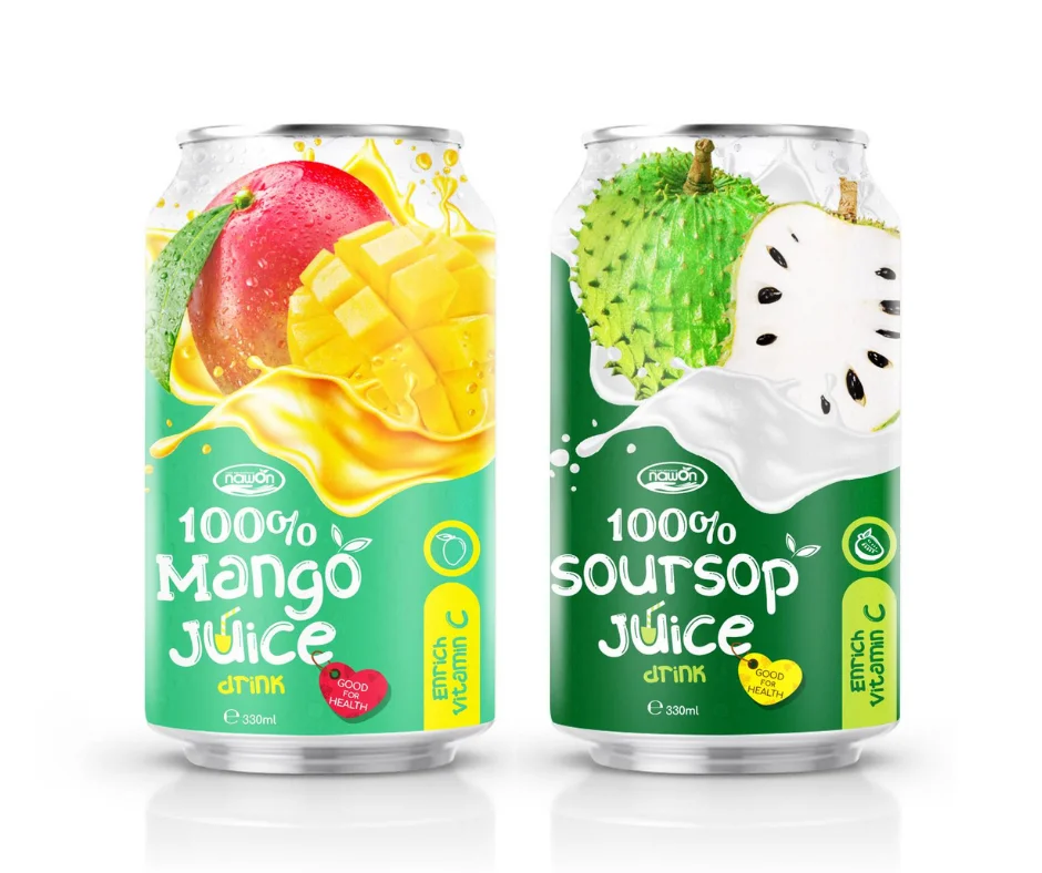ISO GMP 330ml 100% Healthy Mango Juice 100% Fruit Juice Free Sample Fruit Juice Manufacturer OEM