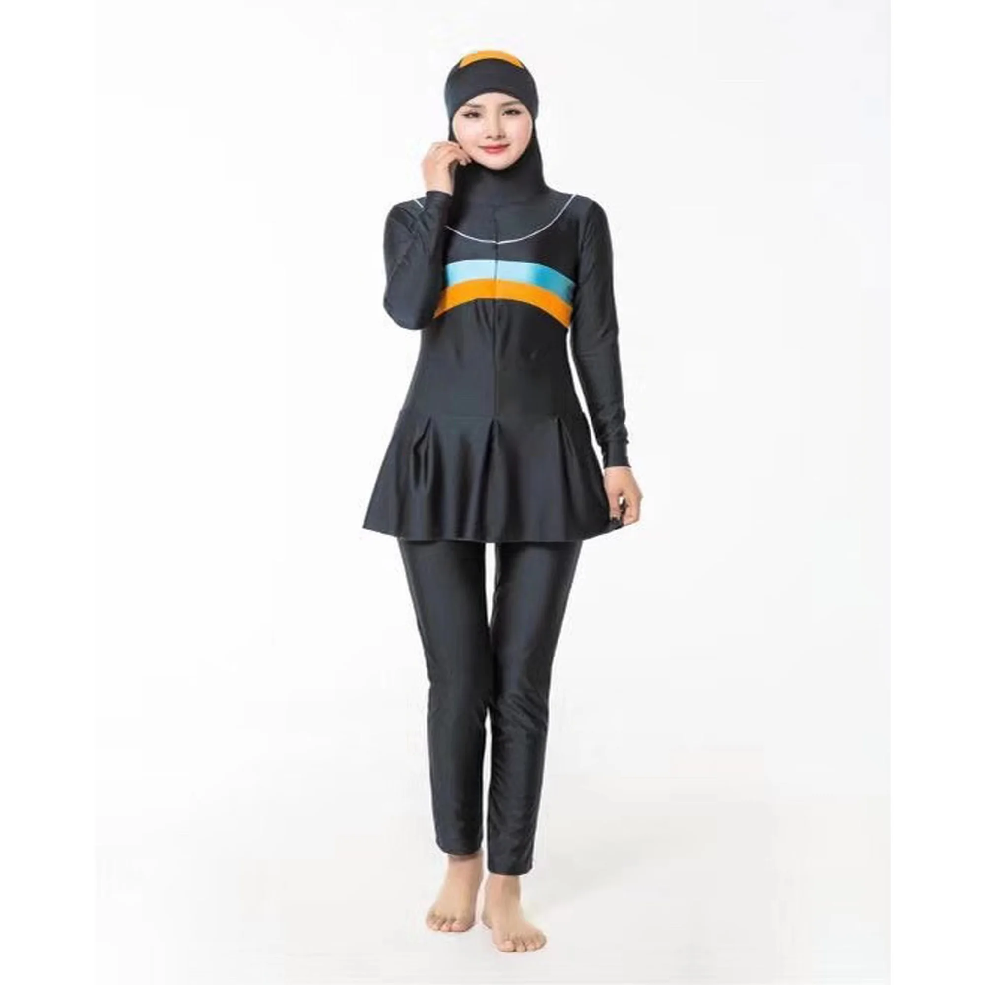 Women Swimsuit Islamic Swimwear Latest Muslim slim swimming suit