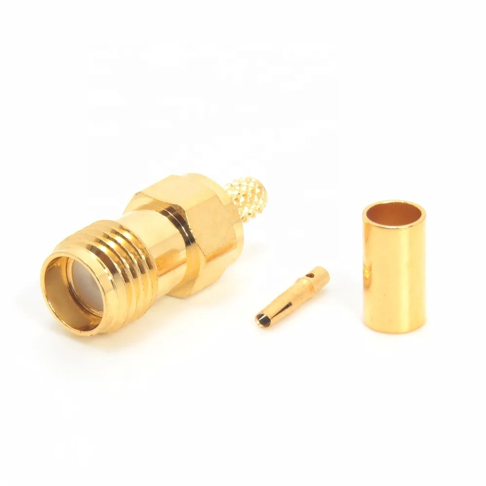 Гнездовой обжимной соединитель SMA для RG174 RG316 LMR100