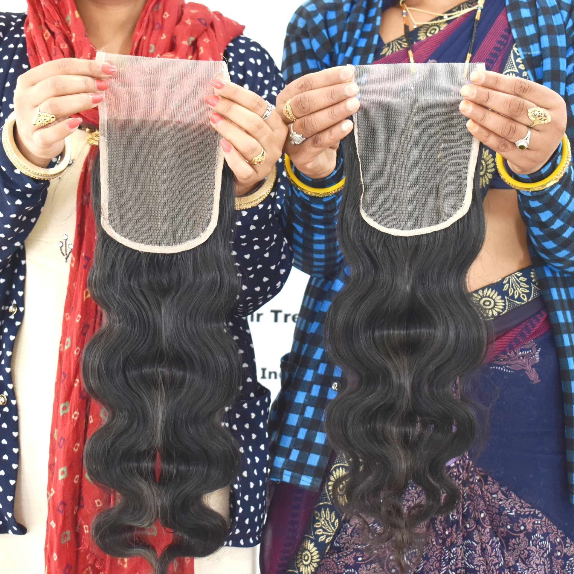 Raw Indian Hair Directly From India Natural Body Wave 5*5 Closure Hair Extensions Cheap Remy Virgin genius weft Human Hair