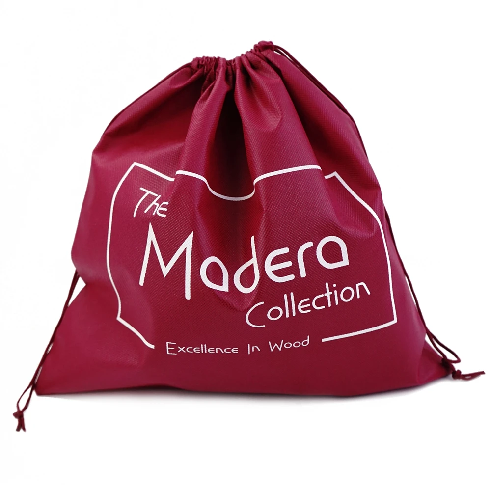 Custom your design screen Printed Drawstring non-woven bag Dust Bag
