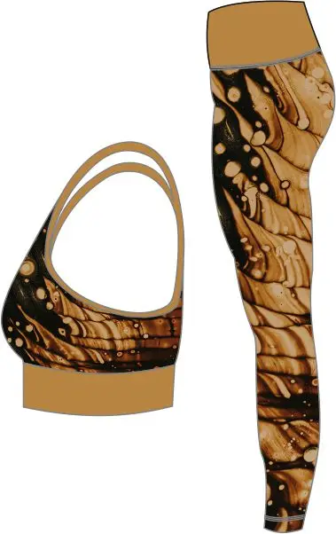  Это изготовленные на заказ с принтом завышенной талией подчеркивает фигуру леггинсы комплект женские спортивные штаны для занятий йогой Плотный бюстгальтер и леггинсы; Комплект одежды в стиле унисекс OEM изготовленный логотип