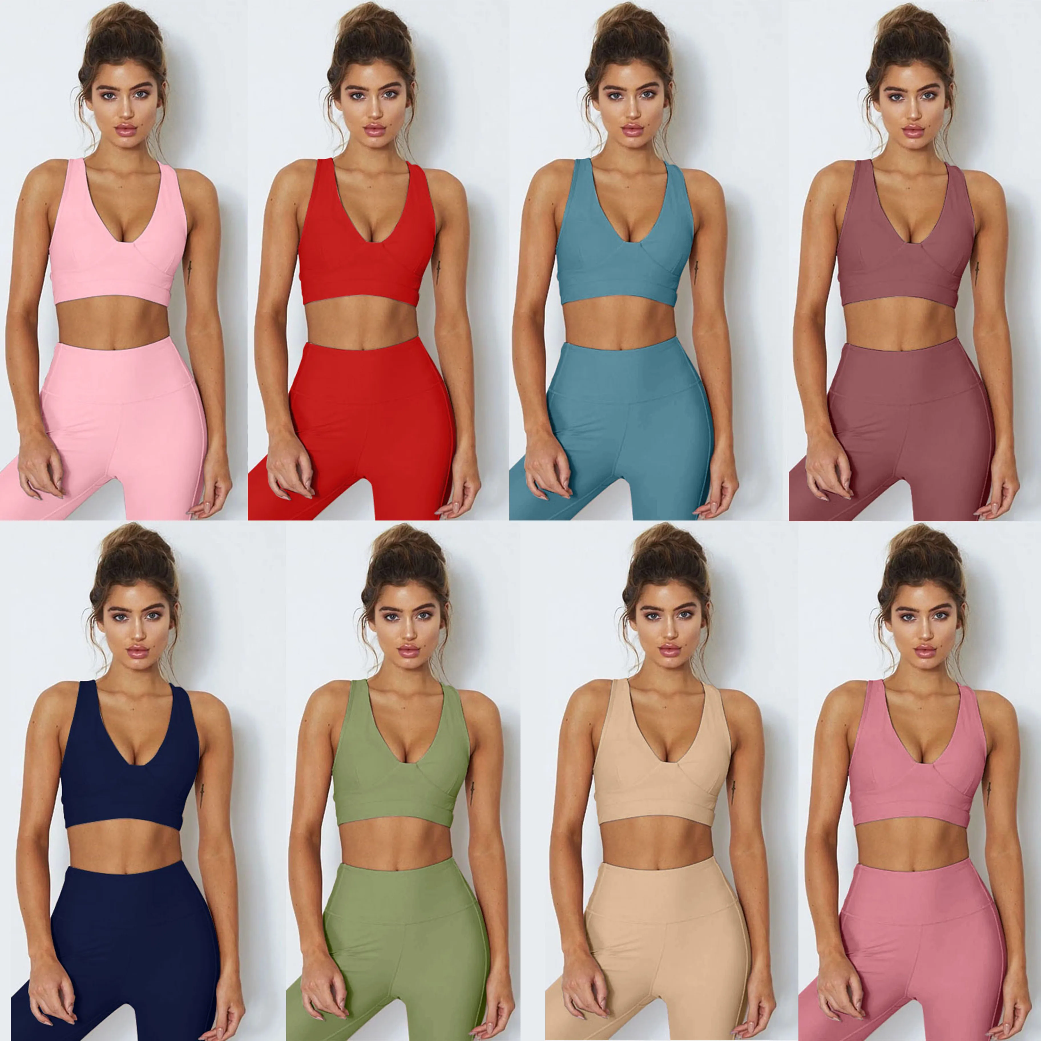 
CUSTOM YOGA WEAR GYM CLOTHES WOMEN SPORT CLOTHING FOR WHOLESALES 