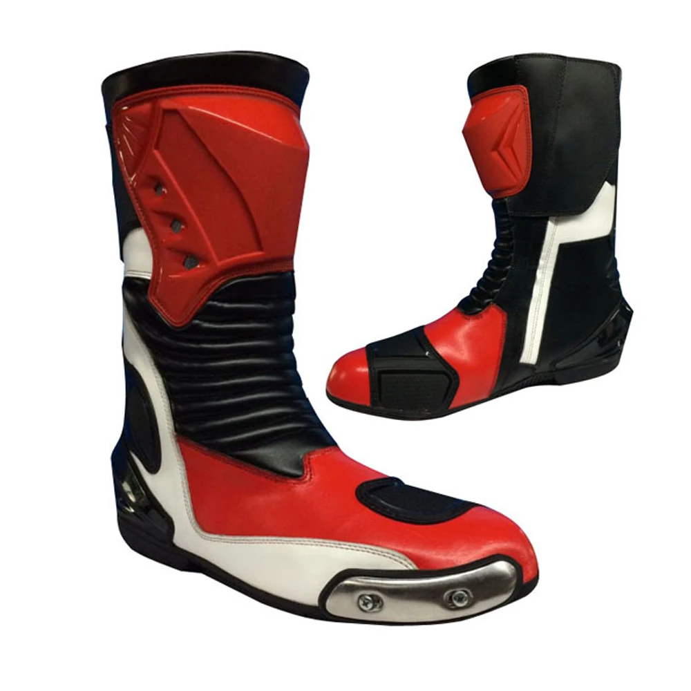 Street wear Motorbike Shoes  Protective Leather boots