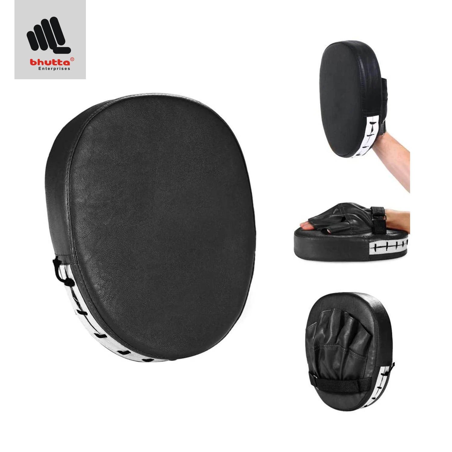 MMA Punching Boxing Mitts, Target Focus Kicking Palm Pads Training Sparring Mitt Black