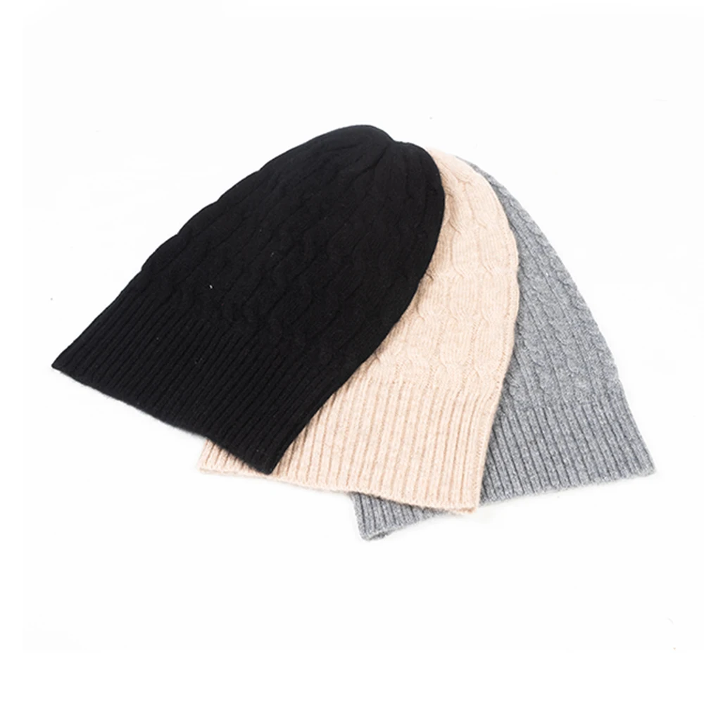 Highest Selling Cable Knit Beanie Hats Boys Girls Customizable Winter Wear Caps Made Cashmere Leather Featuring Designer Logo