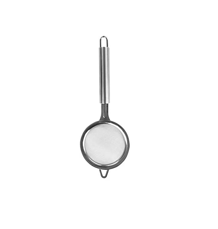 High Quality Stainless Steel Strainer Silver Tea Strainer Steel Mesh Household Kitchen Strainers For Liquid Straining