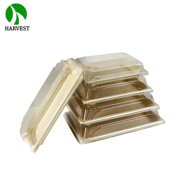 Bamboo Fiber Pulp Take Out Container Food box Sushi Container
