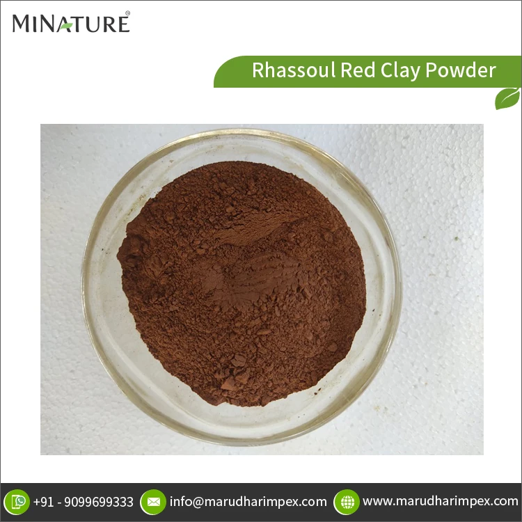 Заводская цена Премиум качество оптовая продажа чистый и натуральный травяной порошок Rhassoul из красной глины для оптовых покупателей