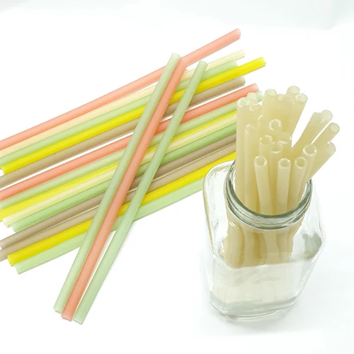 Biodegradable Edible Rice Drinking Straws Mix Color straws Eco-Friendly made in Viet Nam http://vietnampackagingmanufacturer.com