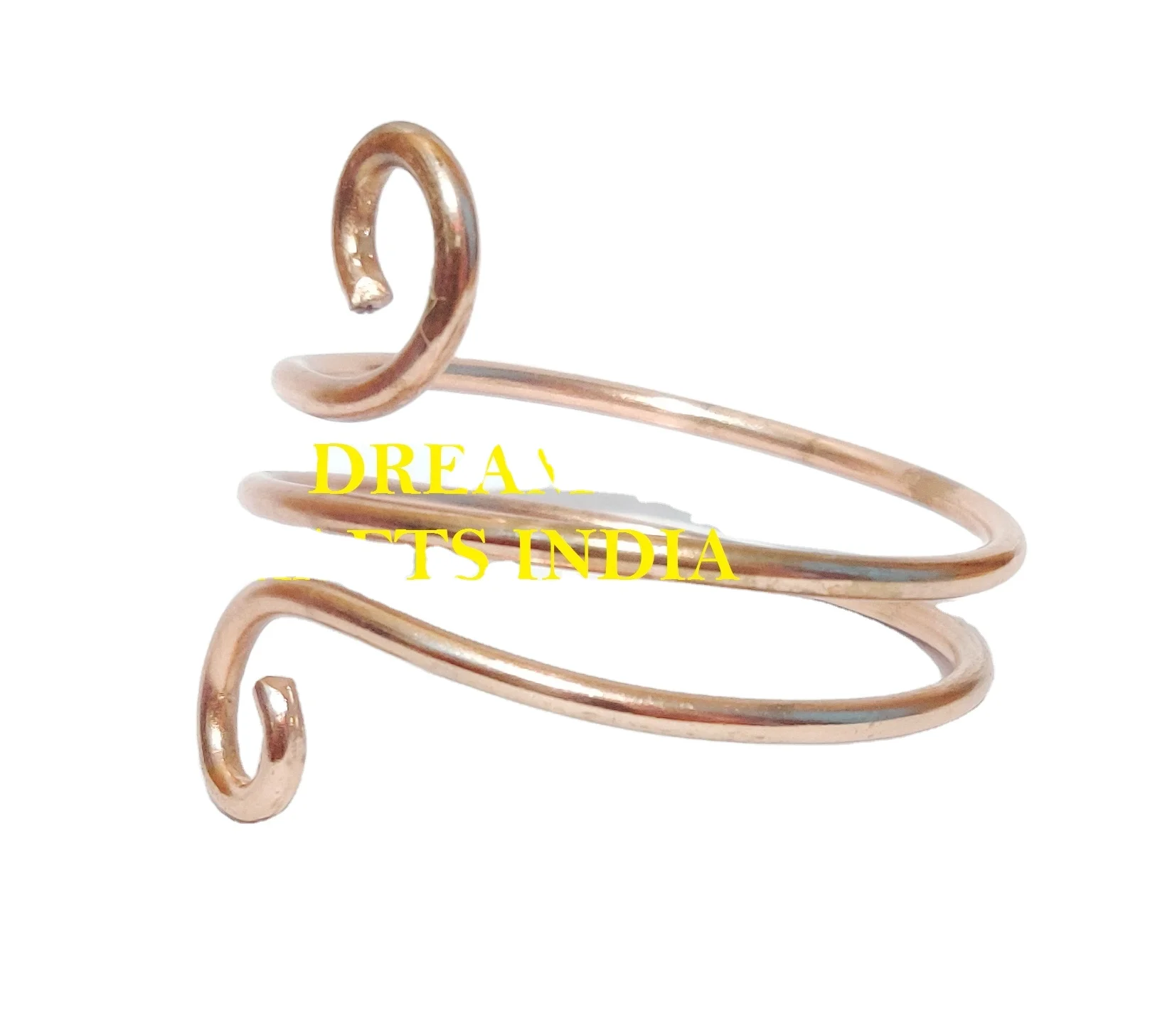 Handmade Factory Price Luxury Chakra Metal Bracelet for Men Copper Customized Plating Health Wire Hammered Design Cuff