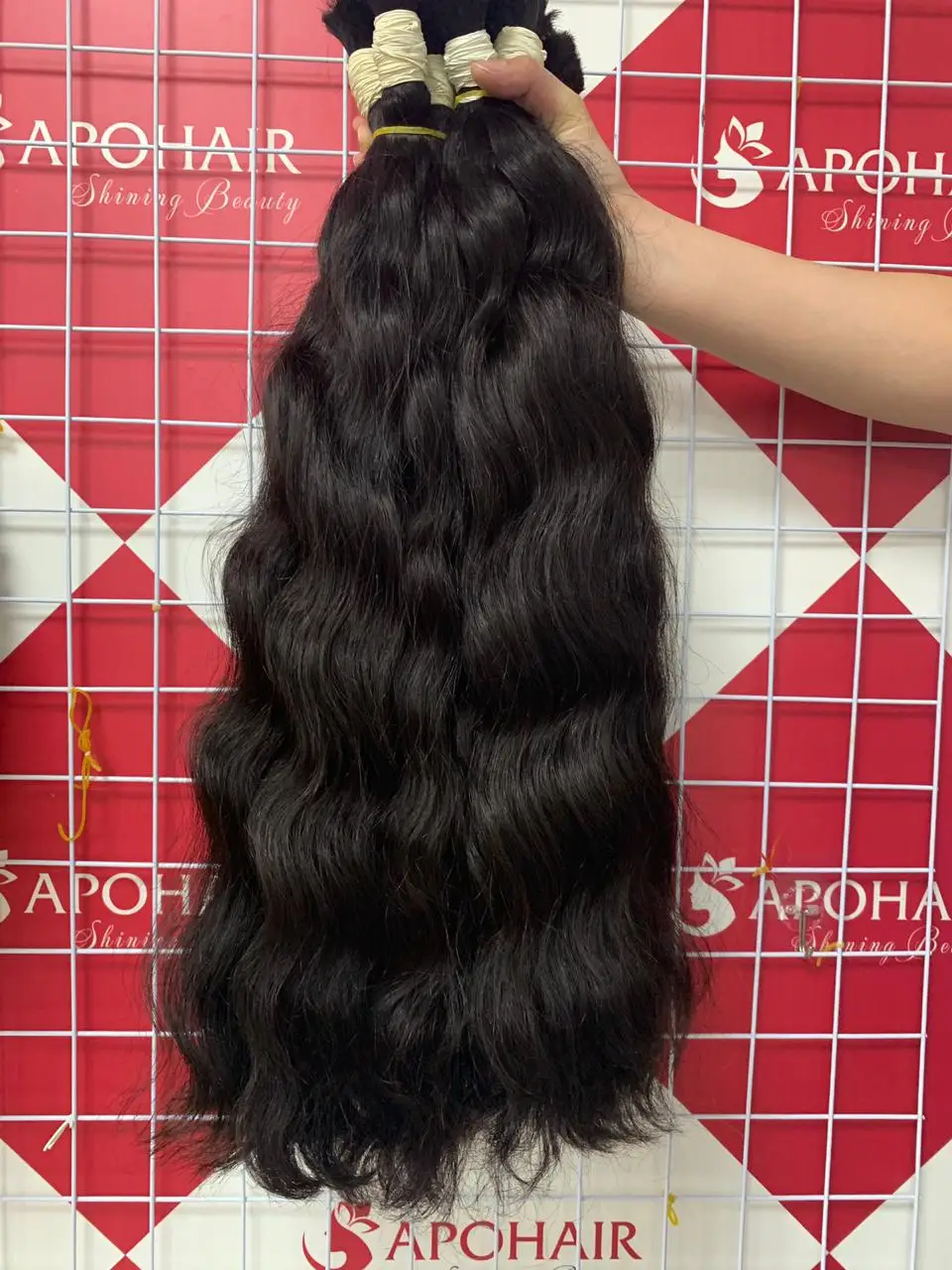 Double Drawn  Vietnamese Natural  Color Bulk  Virgin Natural  Wavy Hair