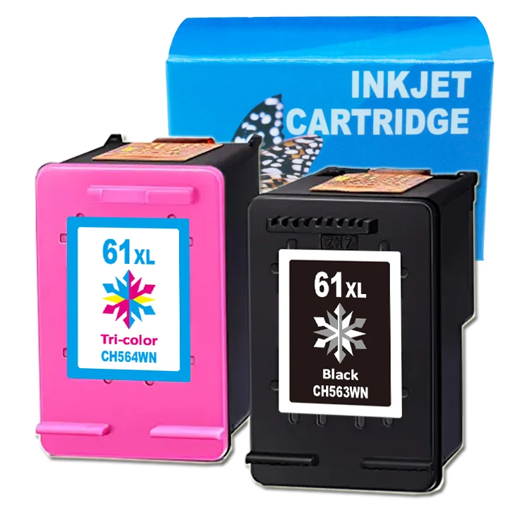 Uniplus 61 61XL CH563WN CH564WN Black Color Printer Ink jet Cartridge for HP Deskjet