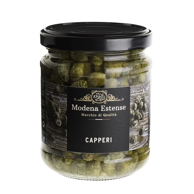 Итальянские высококачественные капсулы в винном уксусе 210 г