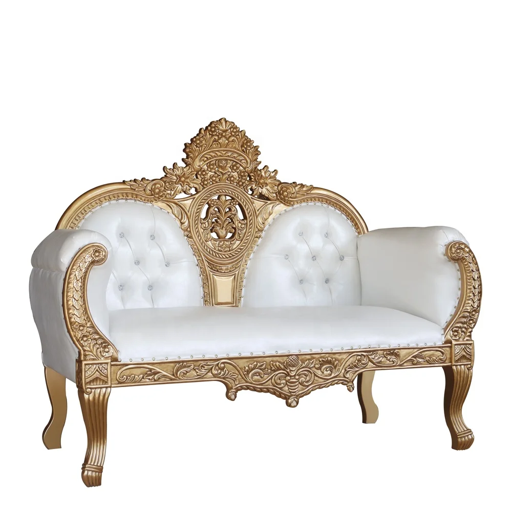 Cheap Antique Living Room Sofas Throne Chairs Hotel Furniture Event Bride and Groom Wedding Chair Home Furniture Traditional