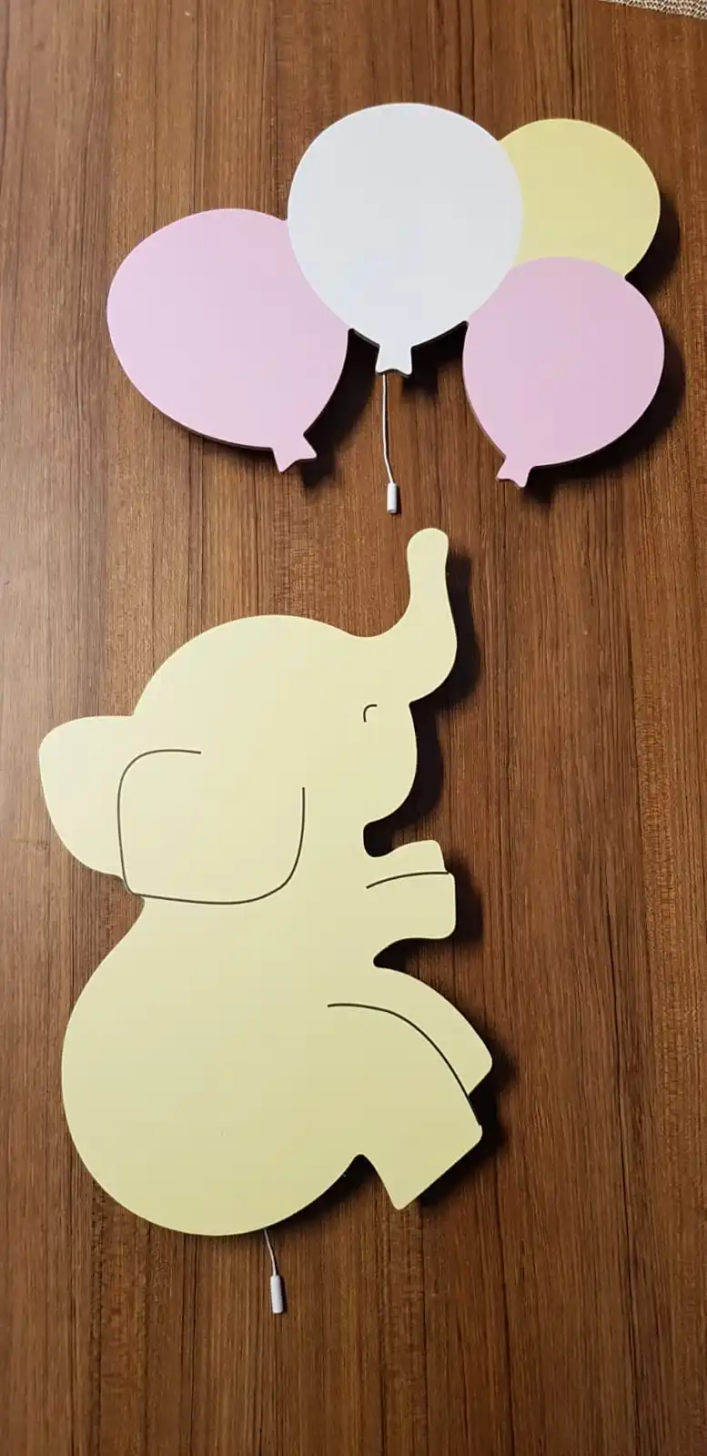 New 2023! Cheapest Version Balloons Over Elephant UV Printed Cheapest Version, Baby Room Decor