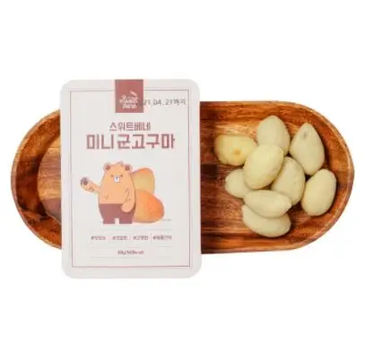 
Здоровые овощные закуски без сахара, мини-сладкий картофель, сделанные в Корее, закуски с фруктами и овощами 