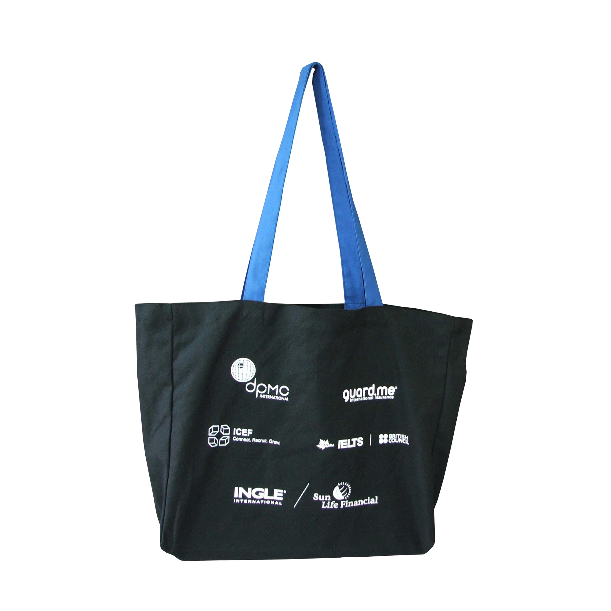 Nature-Friendly Custom Color Printed Cotton Shopping Bag with Strong Handle