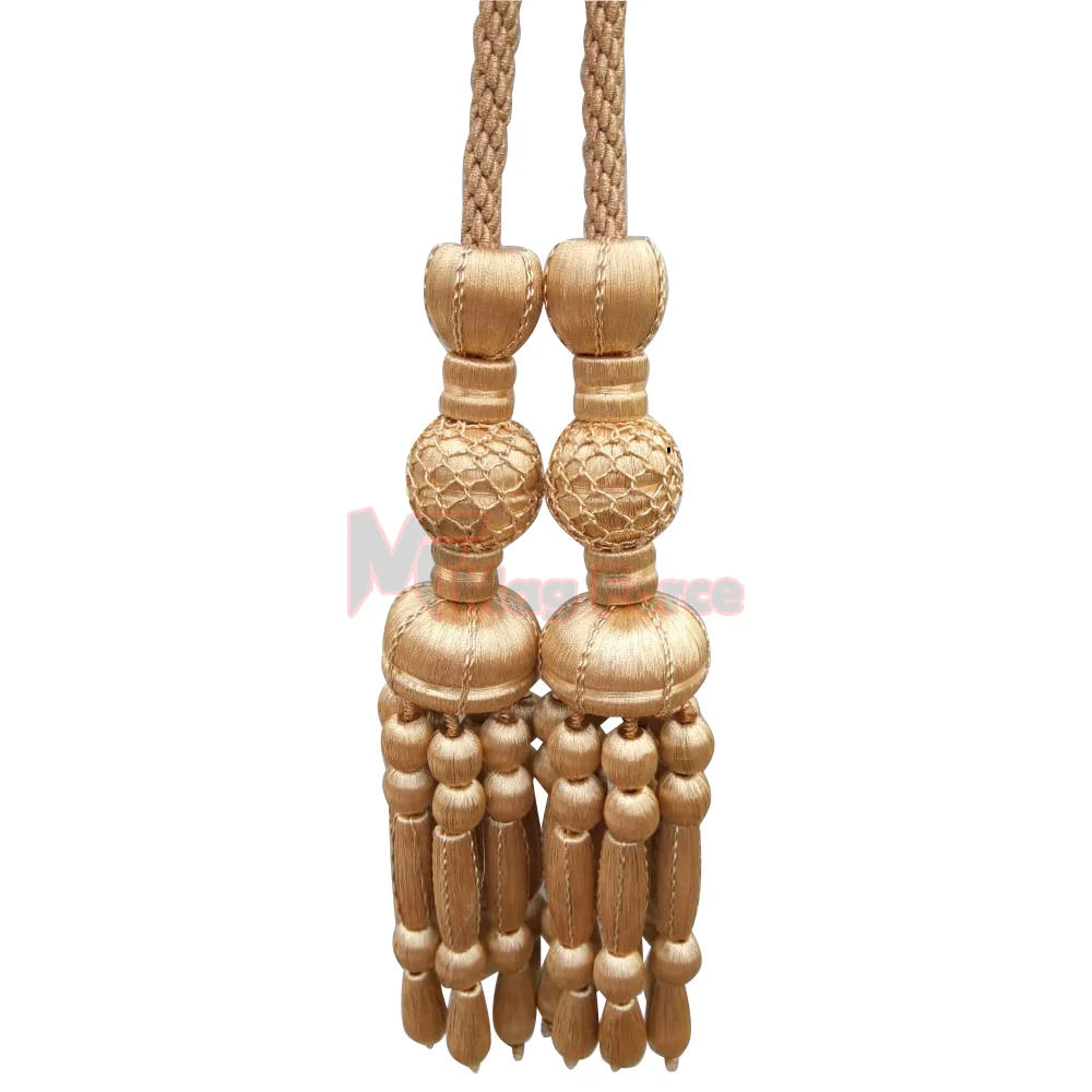 Best Quality Gold Bullion Borlas Gold Decorative Borlas In Different Colors Made in Pakistan