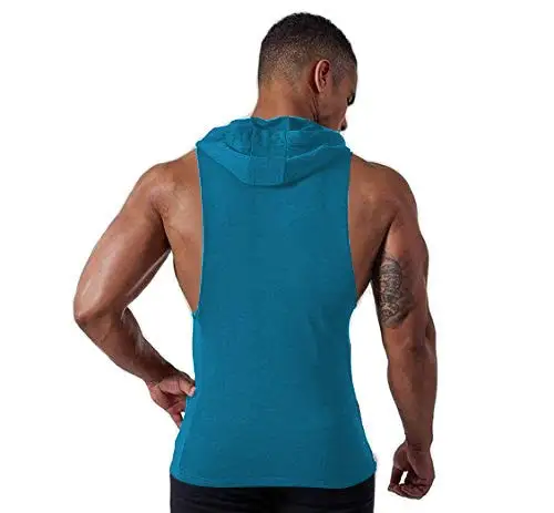  Майка Мужская спортивная с капюшоном майка для бодибилдинга и тренировок индивидуальный пошив