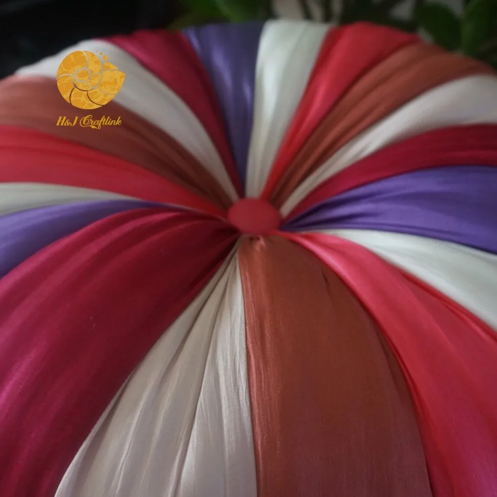 Wholesale High Quality Cushions Round Silk Colorful CushionSofa Car Cushion Cushions for Home Decor Indoor Decorative Boho Style
