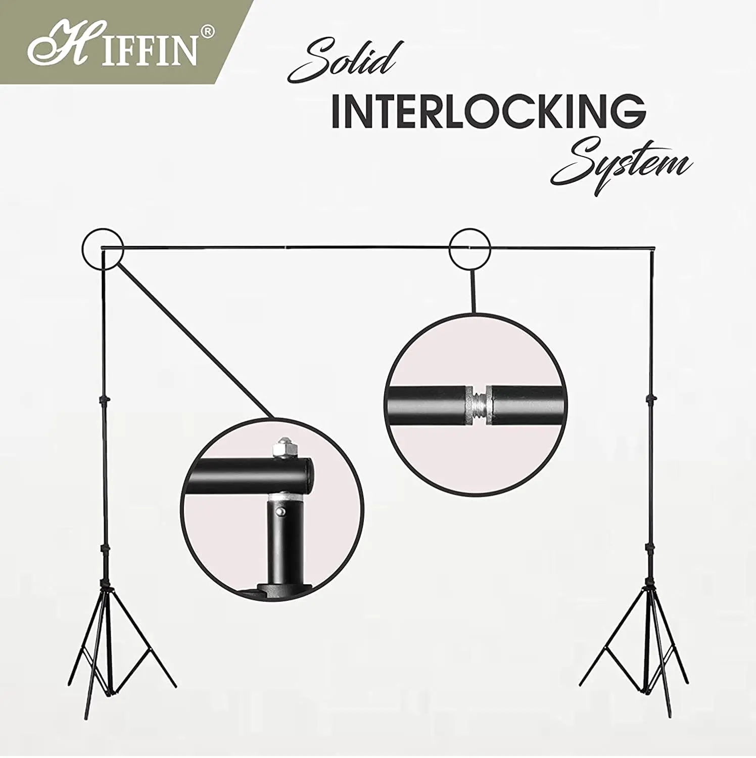 Photography Accessories Backdrop Photo Light Studio Muslin Background Stand Backdrop Support System Kit (Stand with Curt