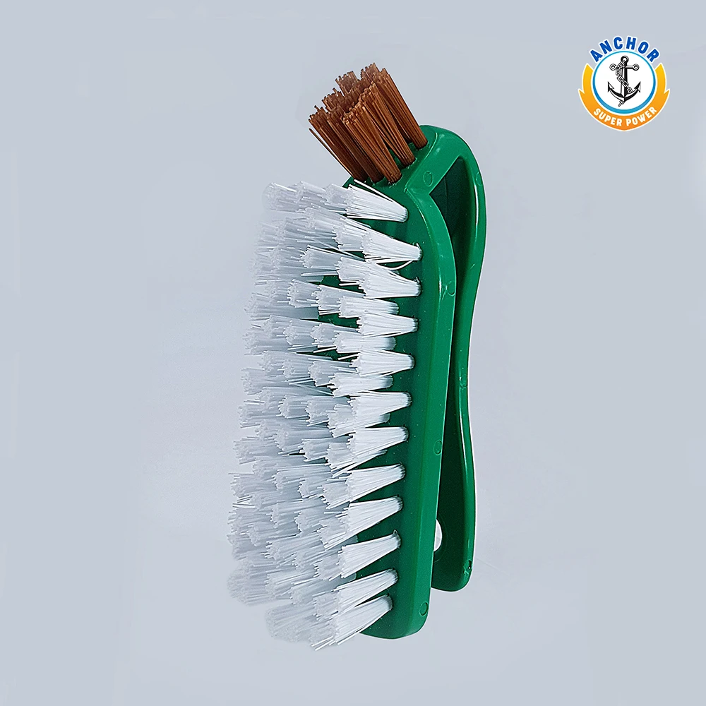 New Scrubbing Brushes Thailand Anchor Iron Shape Scrubbing Brush With Tuft For Multipurpose Cleaning
